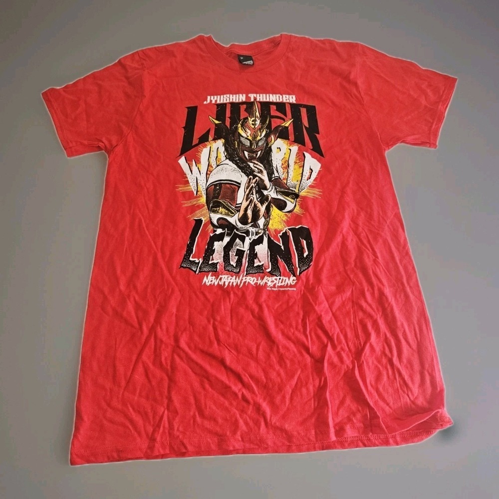 Jushin Thunder Liger Japanese Legend T-Shirt Size L  Large AEW PWC WCW WWE NJPW^